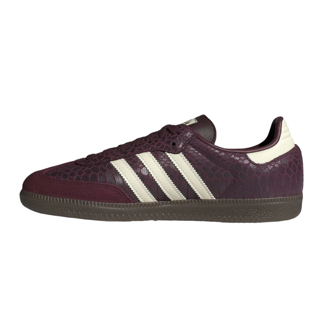 adidas Samba OG Snakeskin Maroon Cream White (W)