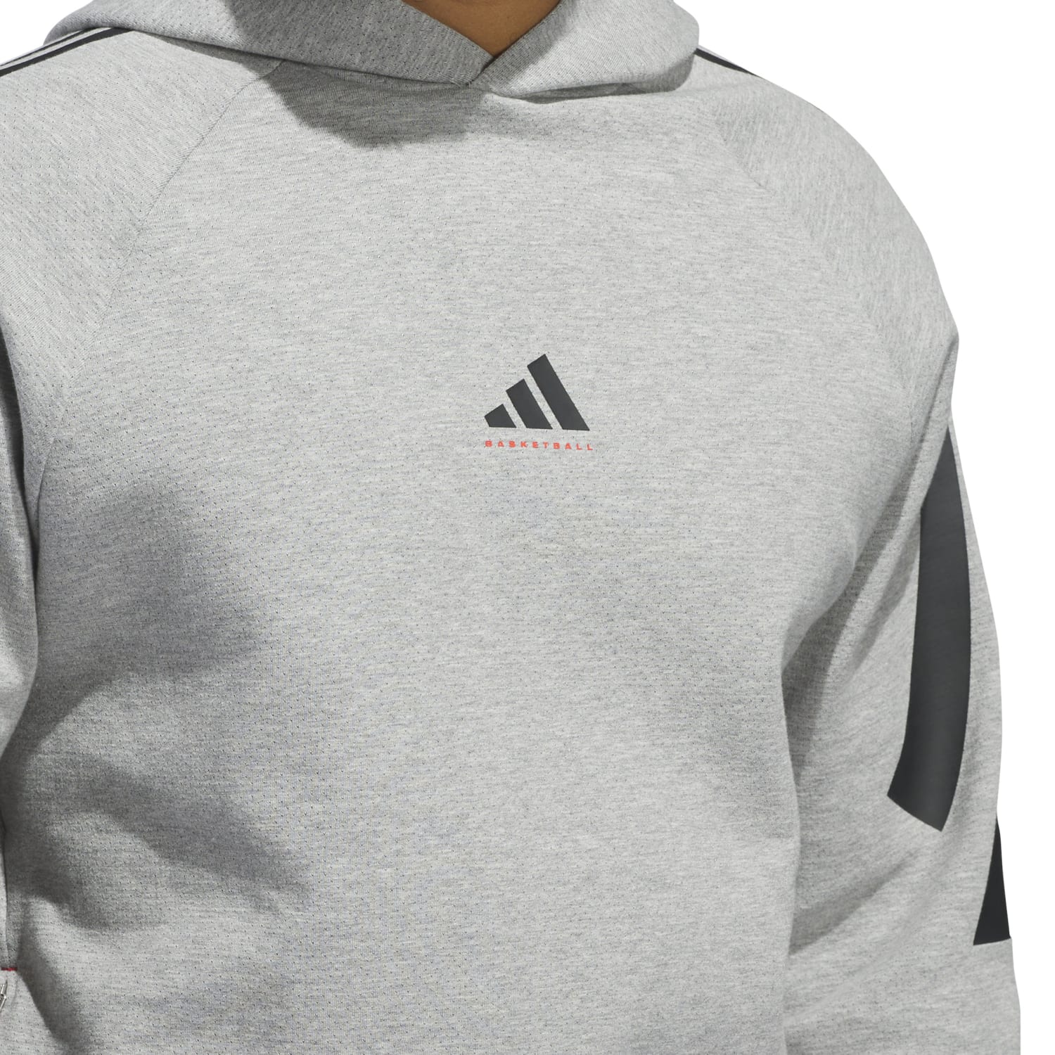 Adidas Unisex Basketball Spacer Hoodie Grey JD7466