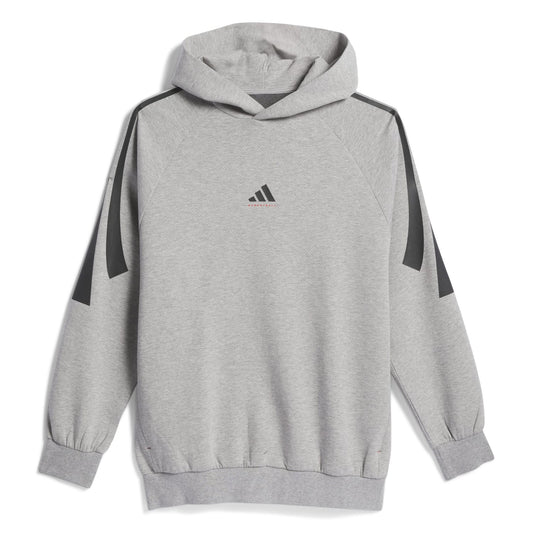 Adidas Unisex Basketball Spacer Hoodie Grey JD7466