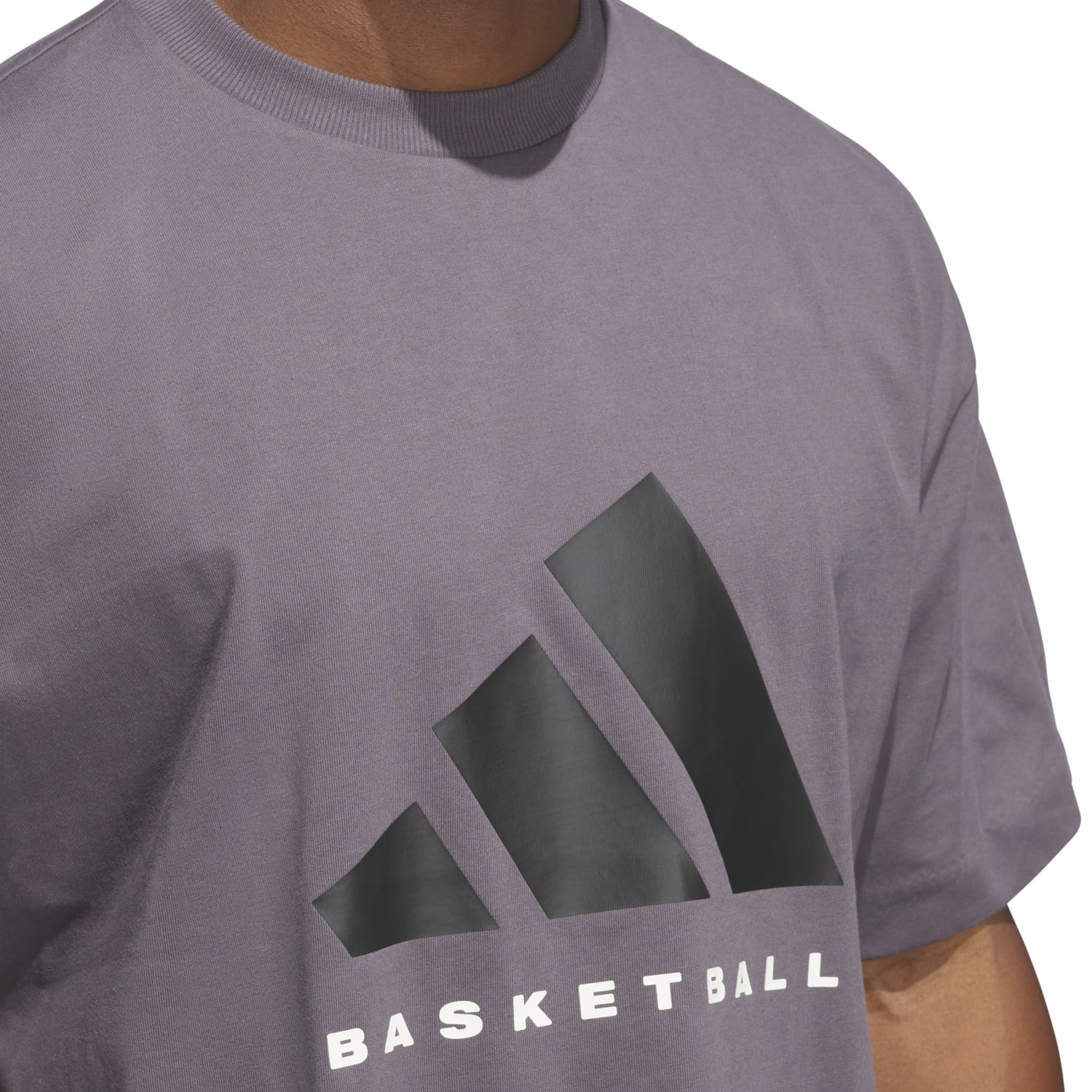Adidas Unisex Adidas Basketball Tee Gray JC7834