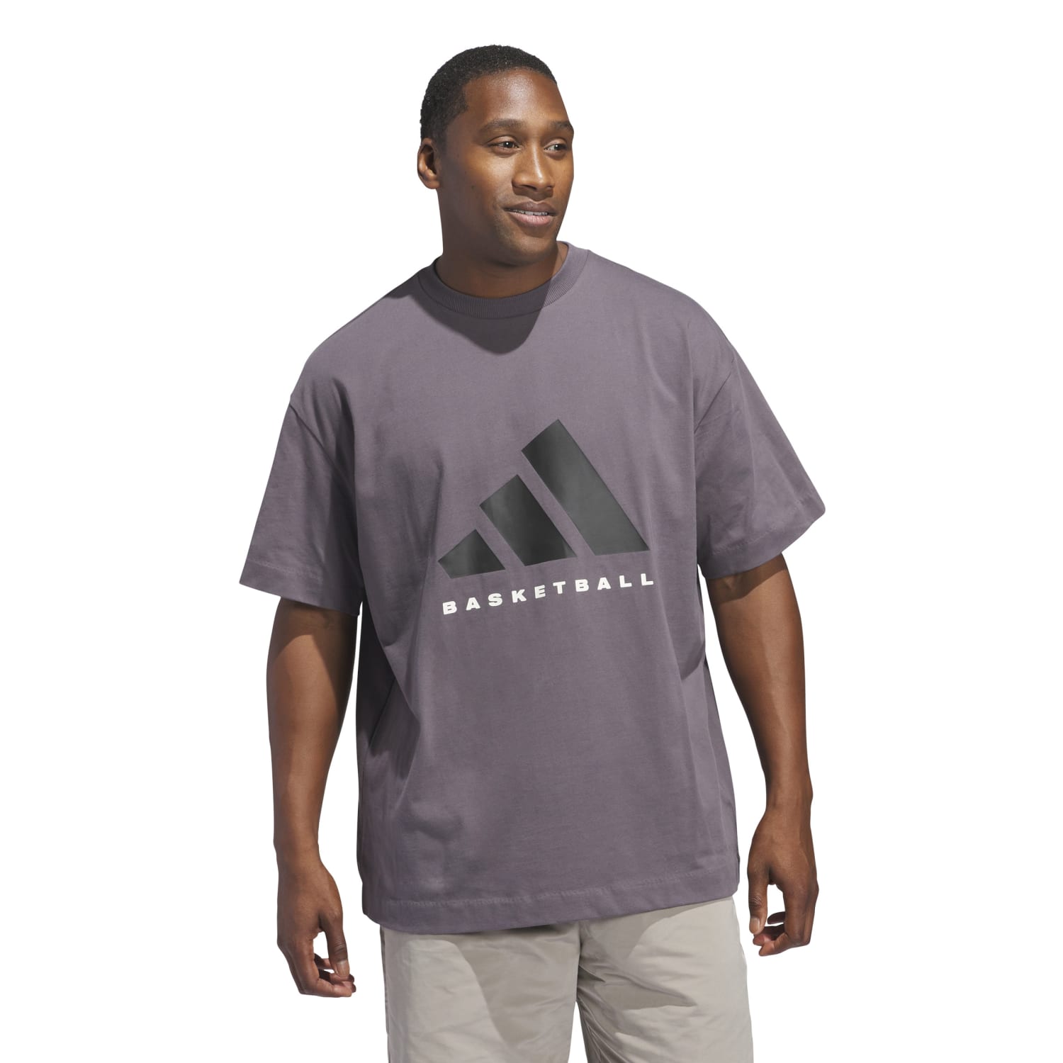 Adidas Unisex Adidas Basketball Tee Gray JC7834