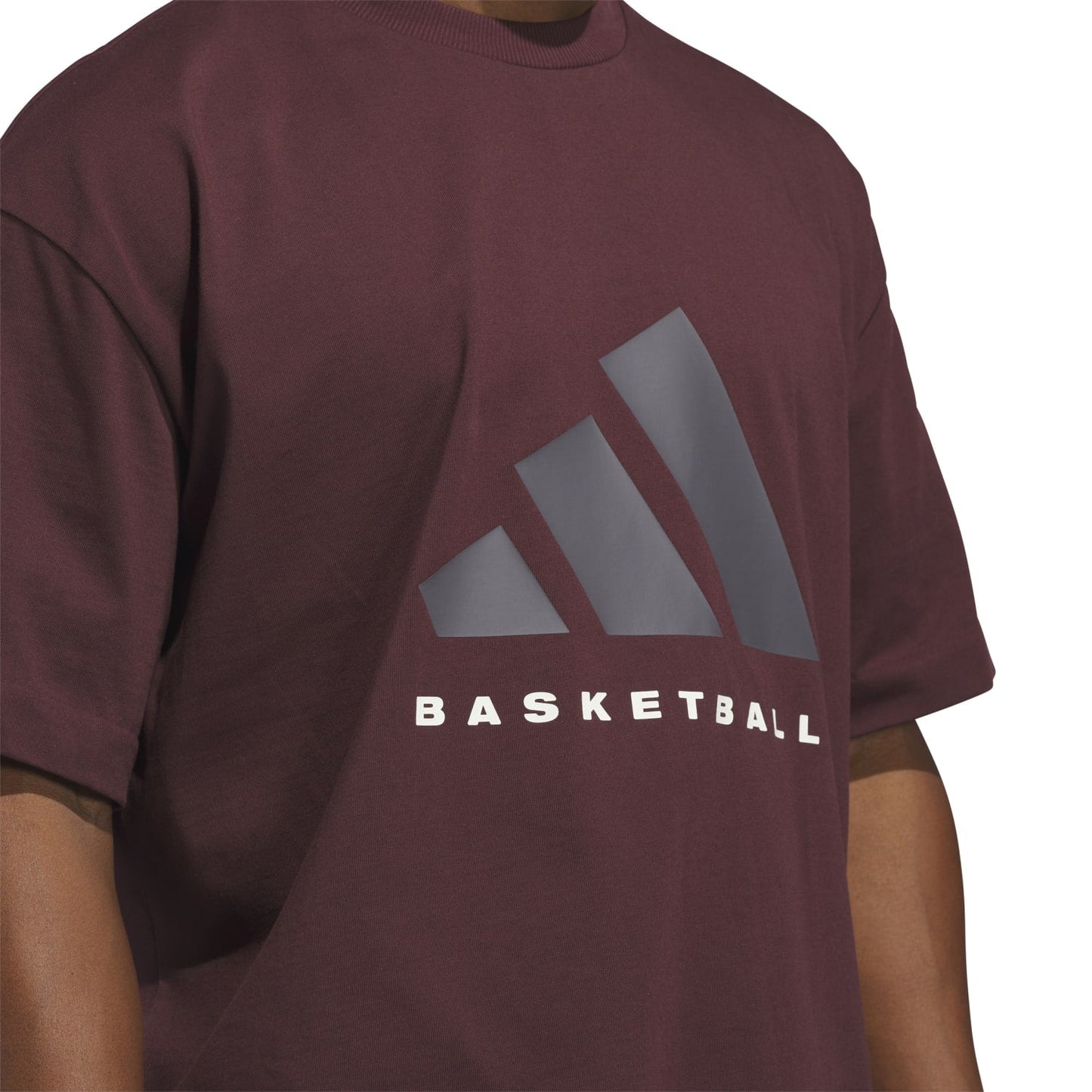 Adidas Unisex Adidas Basketball Tee Red JD6128