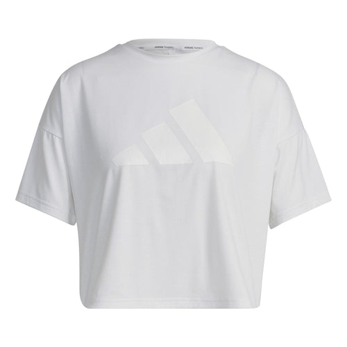 Adidas Women Train Icons 3 Bar Logo Tee White HK6965