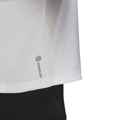 Adidas Women Train Icons 3 Bar Logo Tee White HK6965