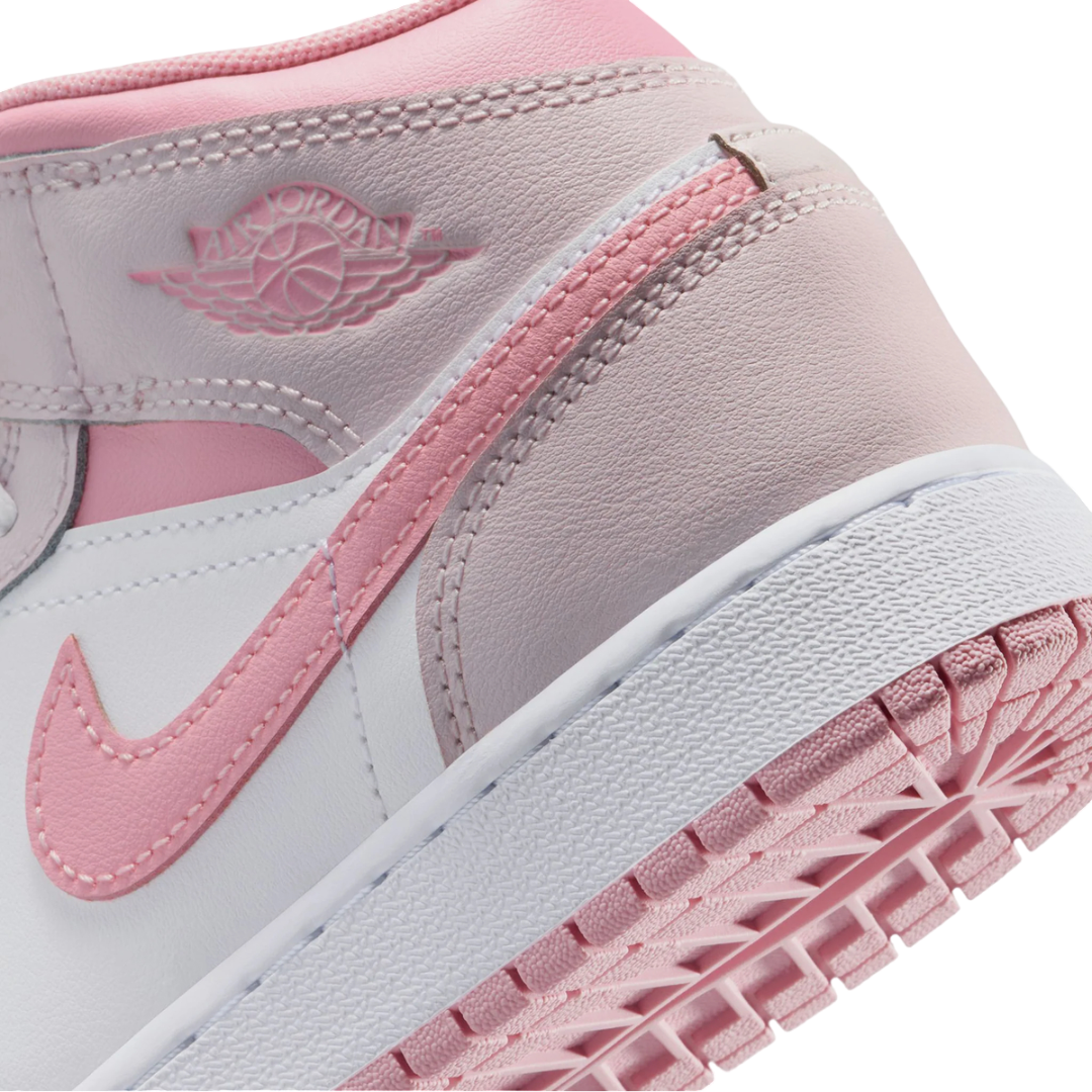 Jordan 1 Mid Pearl Pink White (GS)