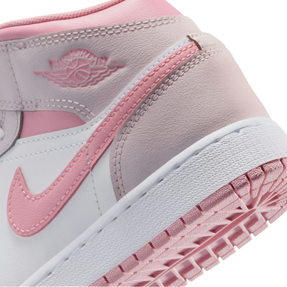 Jordan 1 Mid Pearl Pink White (GS)