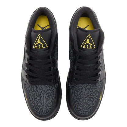 Jordan 1 Low Black Elephant Print