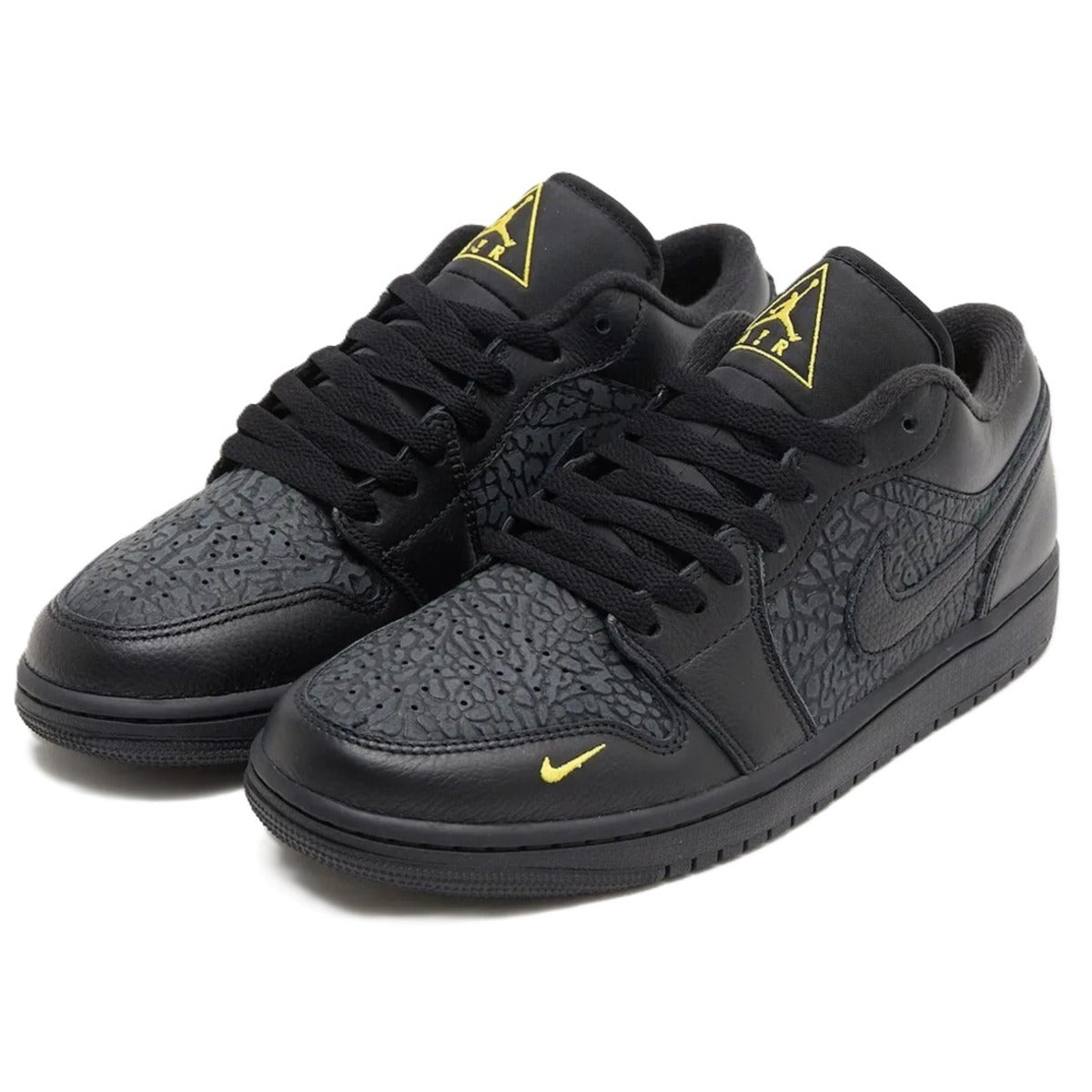Jordan 1 Low Black Elephant Print
