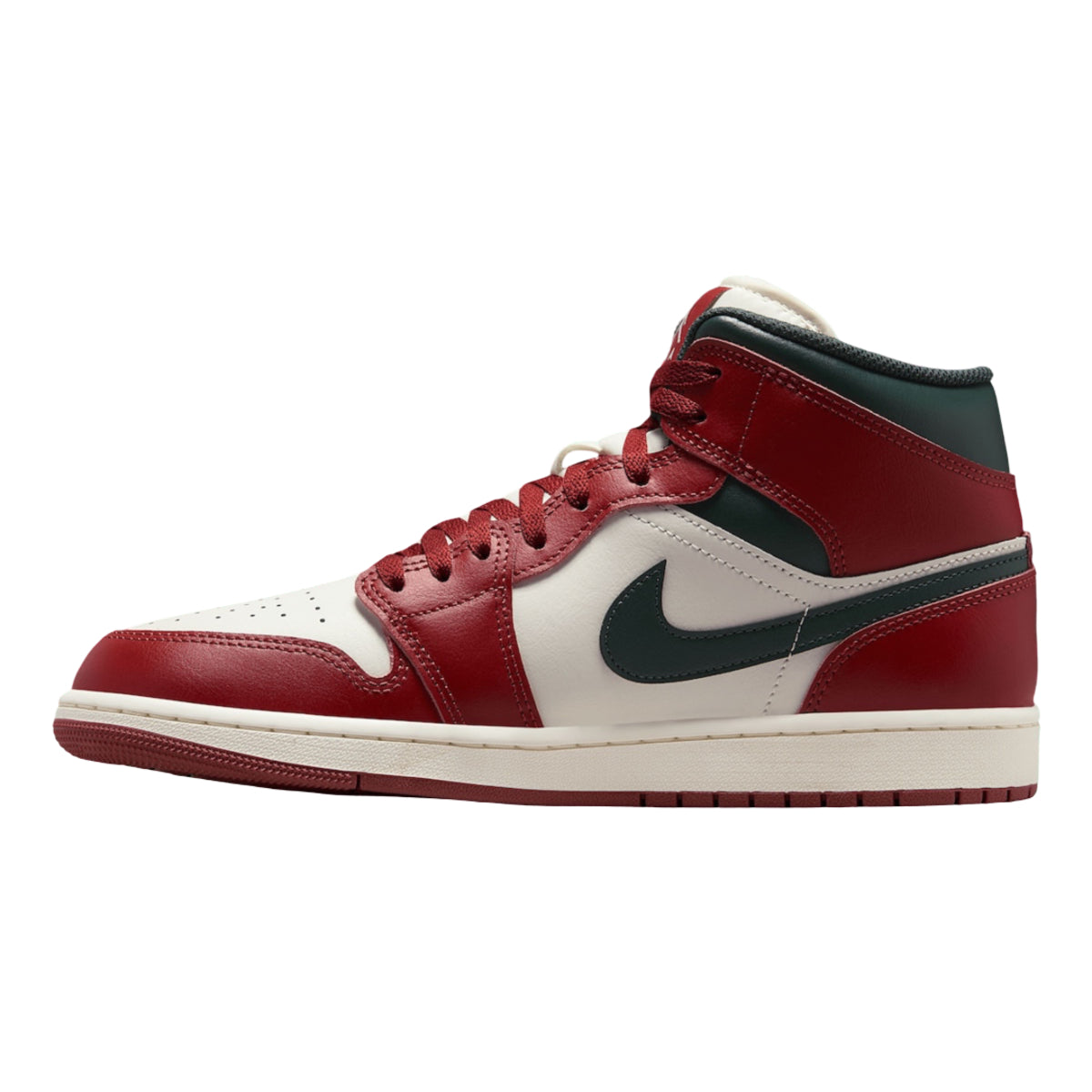 Jordan 1 Mid Redstone Midnight Green