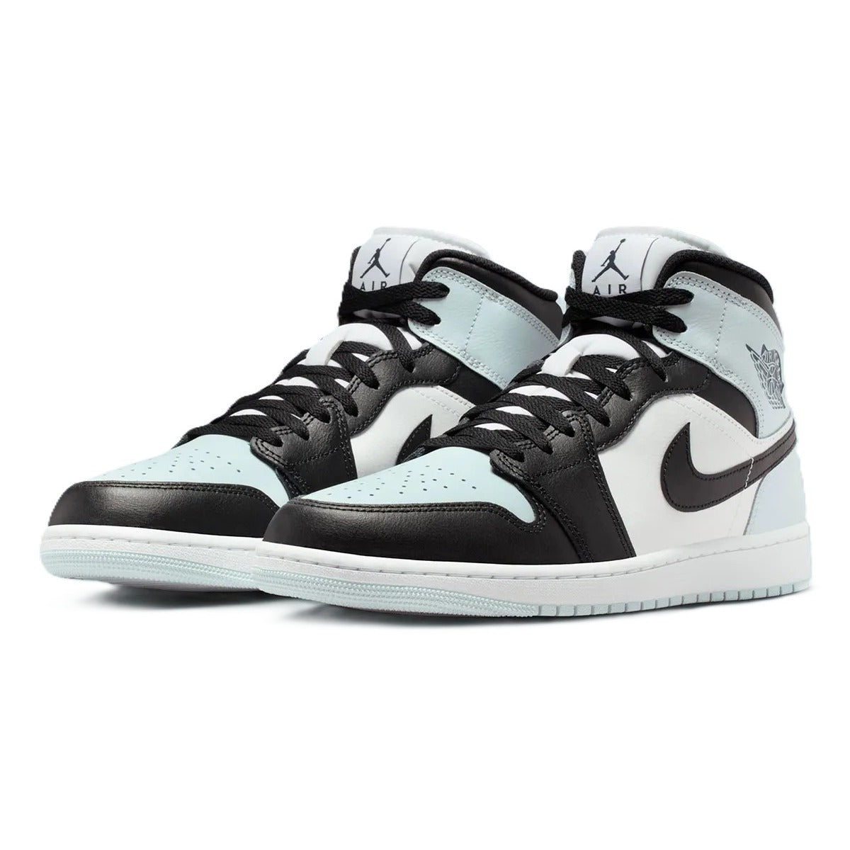 Jordan 1 Mid Black Aura Squadron Blue
