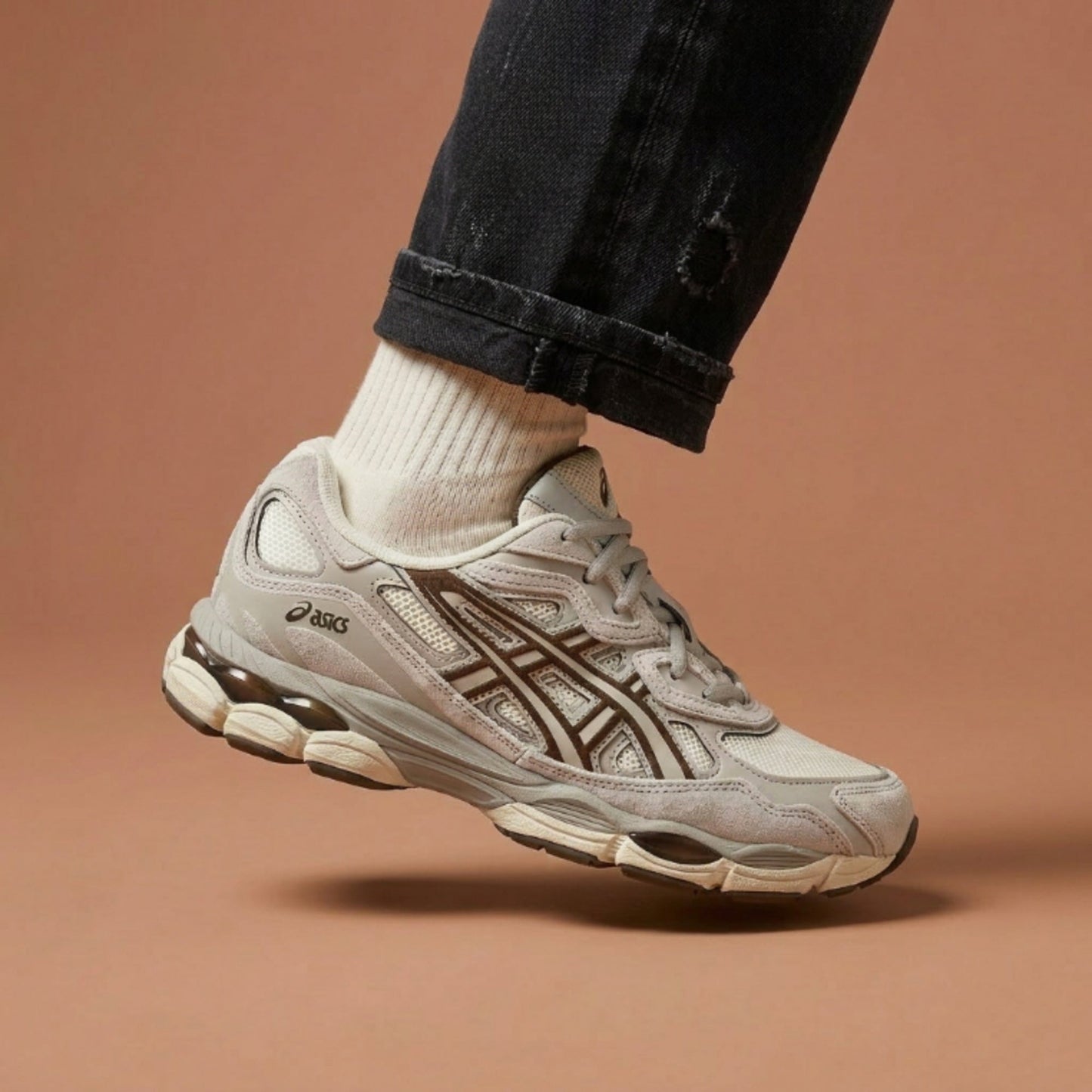 ASICS Gel-NYC Cream Cement Grey Brown