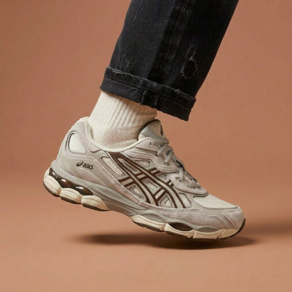 ASICS Gel-NYC Cream Cement Grey Brown