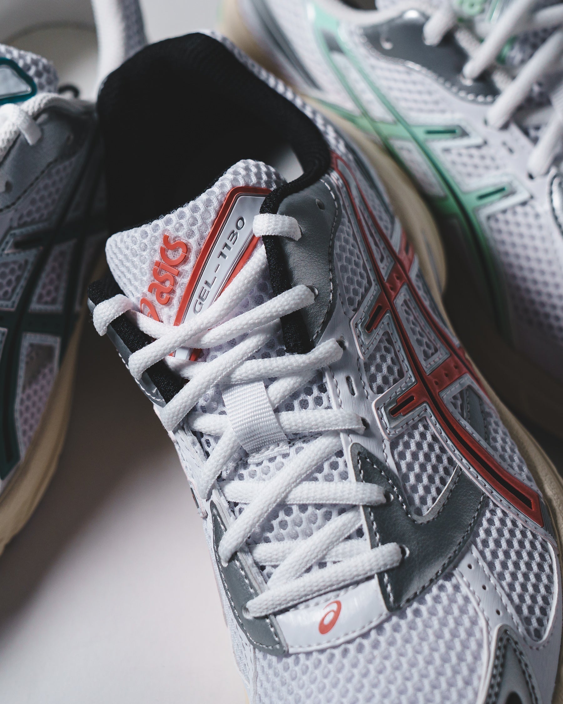Asics Unisex Gel-1130 White Desert Red Core 1203A609-102