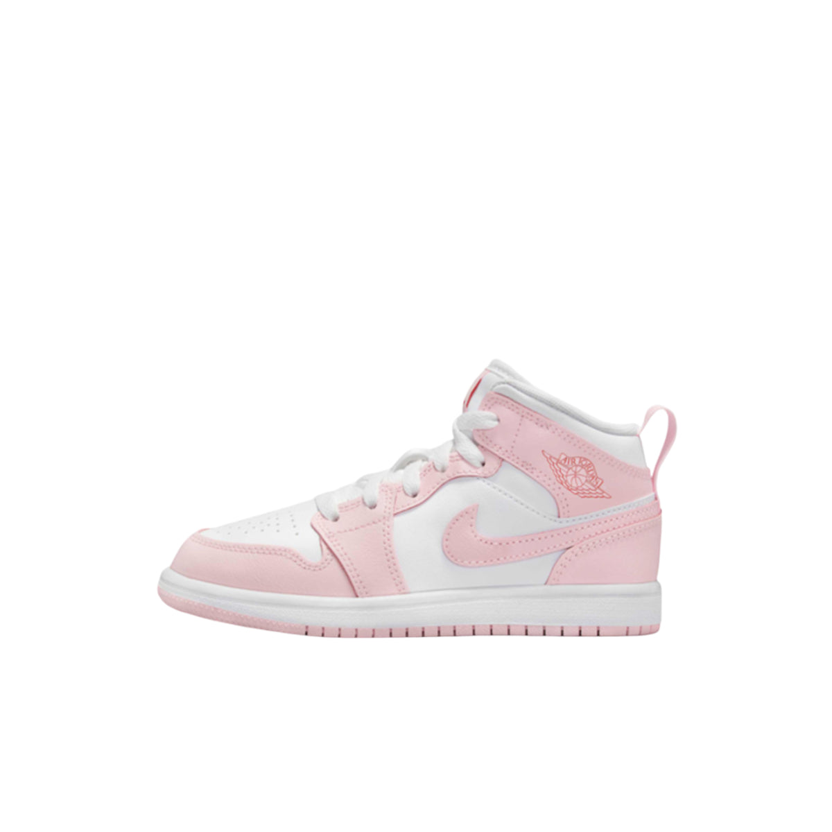 Jordan 1 Mid Pink Foam Fire Red White (PS)