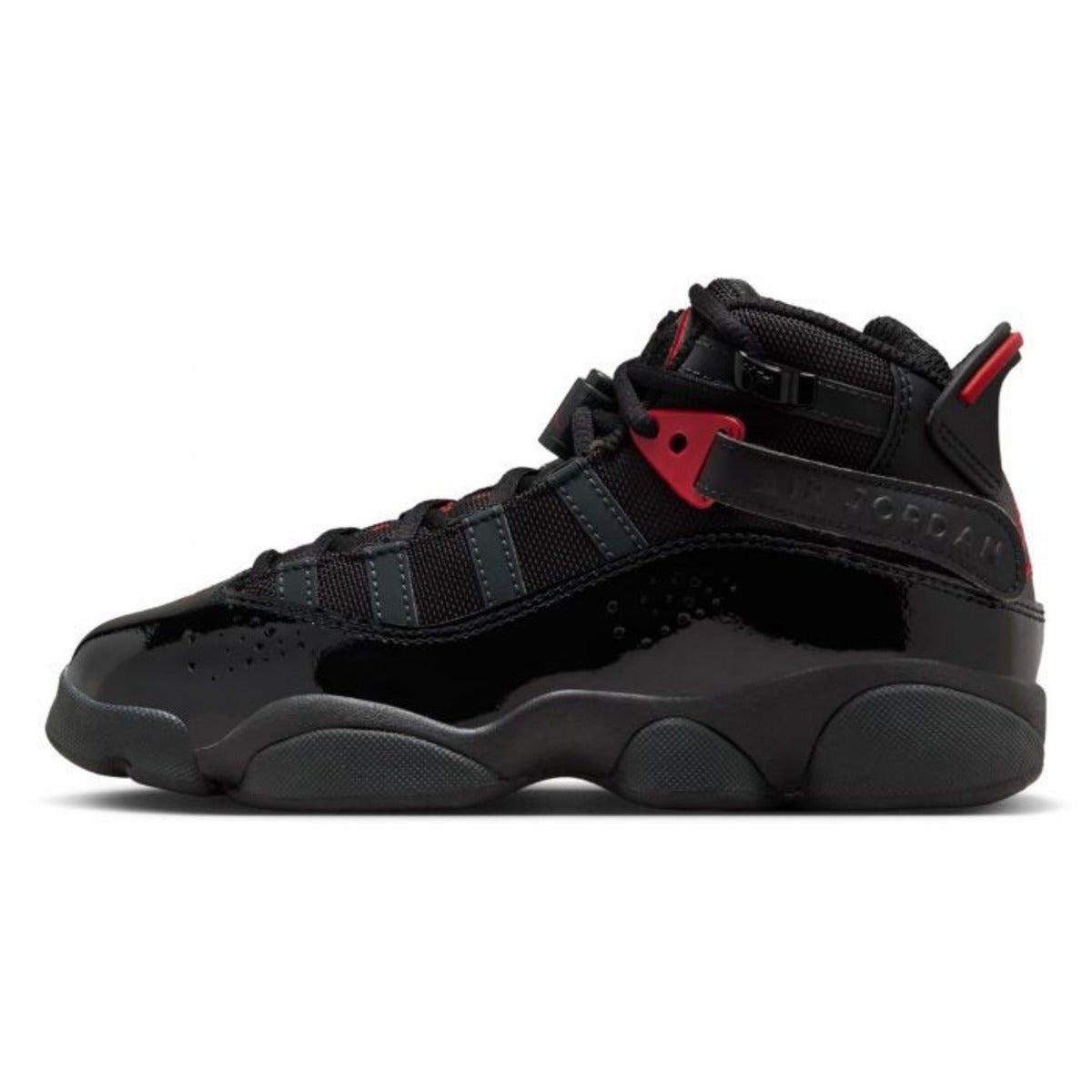Jordan 6 Rings Black Anthracite Fire Red (GS)