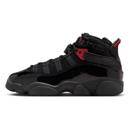 Jordan 6 Rings Black Anthracite Fire Red (GS)