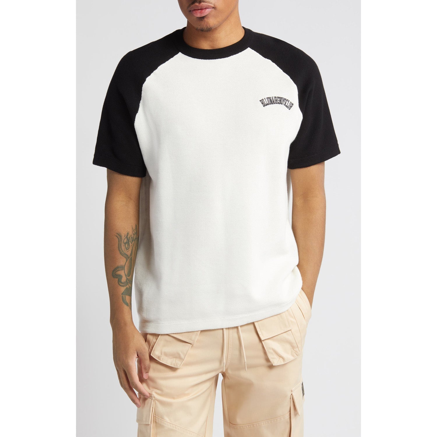Billionaire Boys Club Men BB Moonshot Raglan Sleeve Tees White Black