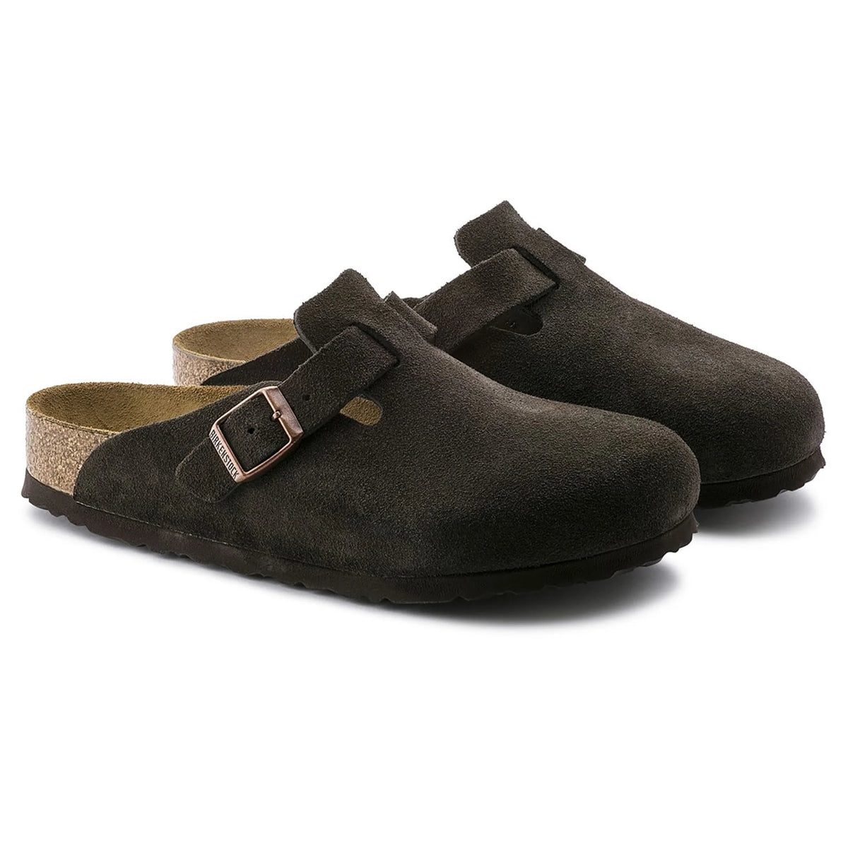 Birkenstock Boston Soft Footbed Suede Mocha 