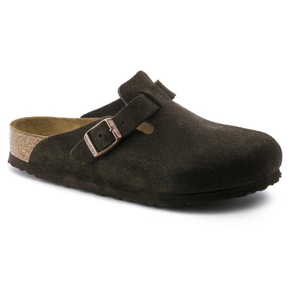 Birkenstock Boston Soft Footbed Suede Mocha 