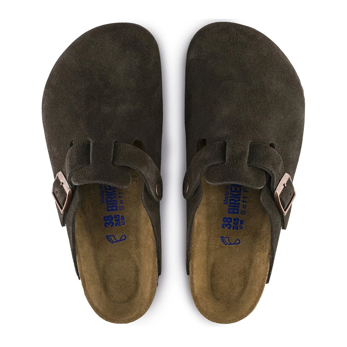 Birkenstock Boston Soft Footbed Suede Mocha 