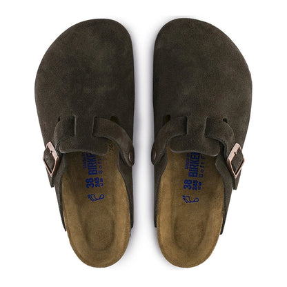 Birkenstock Boston Soft Footbed Suede Mocha 