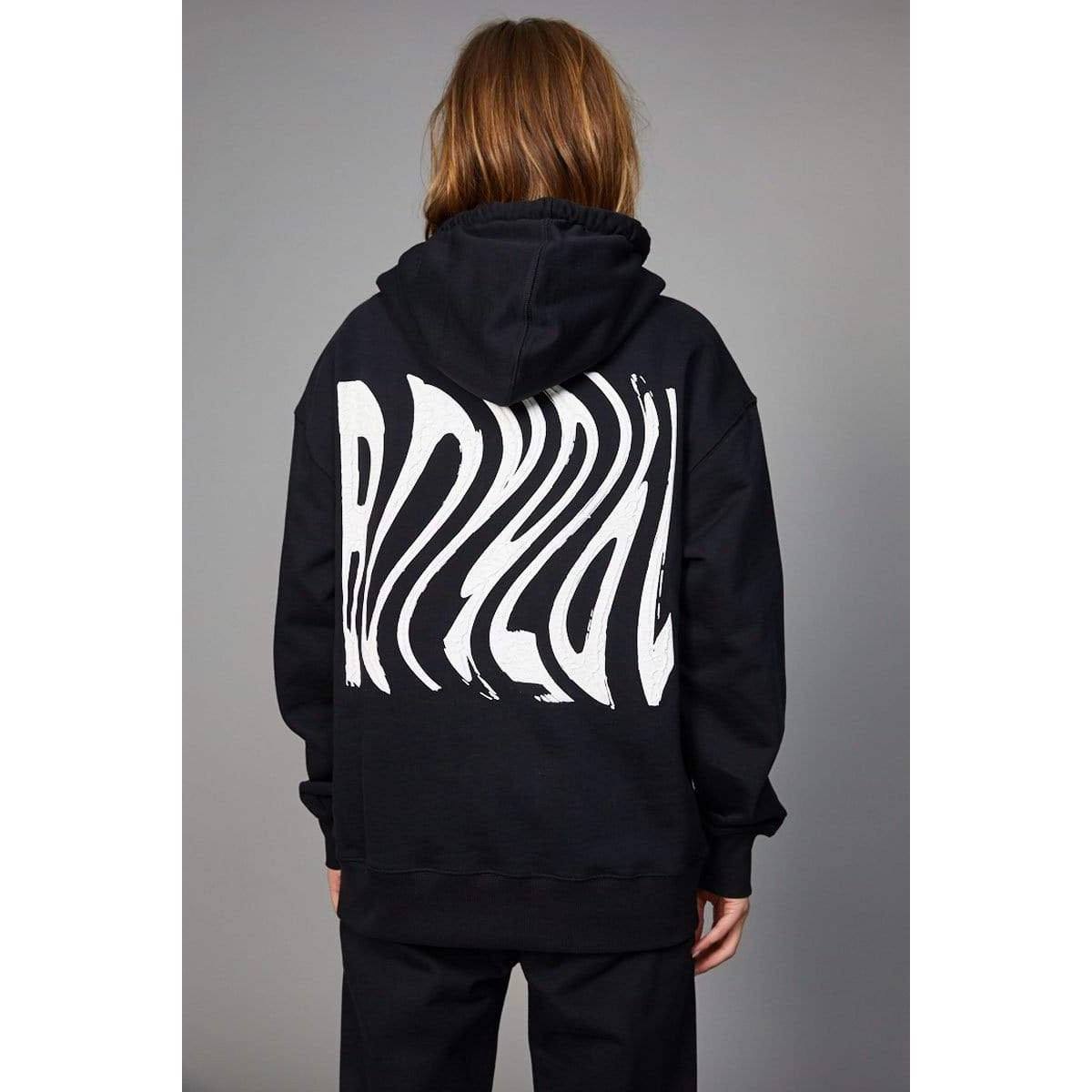 Boy London Boy 1976 Wave Print Hood Black Women BOYL1976WPH-BLK