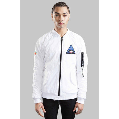 BOY LONDON BOY SPACE BOMBER JACKET WHITE BOYL1587-WHT