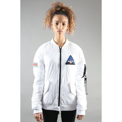 BOY LONDON BOY SPACE BOMBER JACKET WHITE BOYL1587-WHT