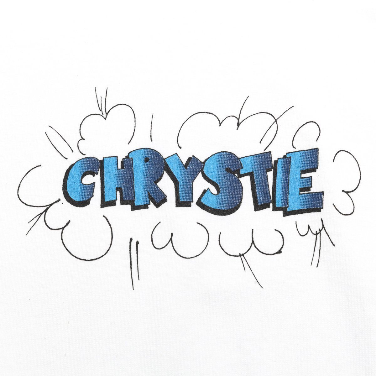 Chrystie NYC Ruscha Logo Tee White RUSCHATEE-WHT