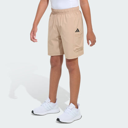 Kids' adidas Elastic Waistband Woven Cargo Ripstop Shorts