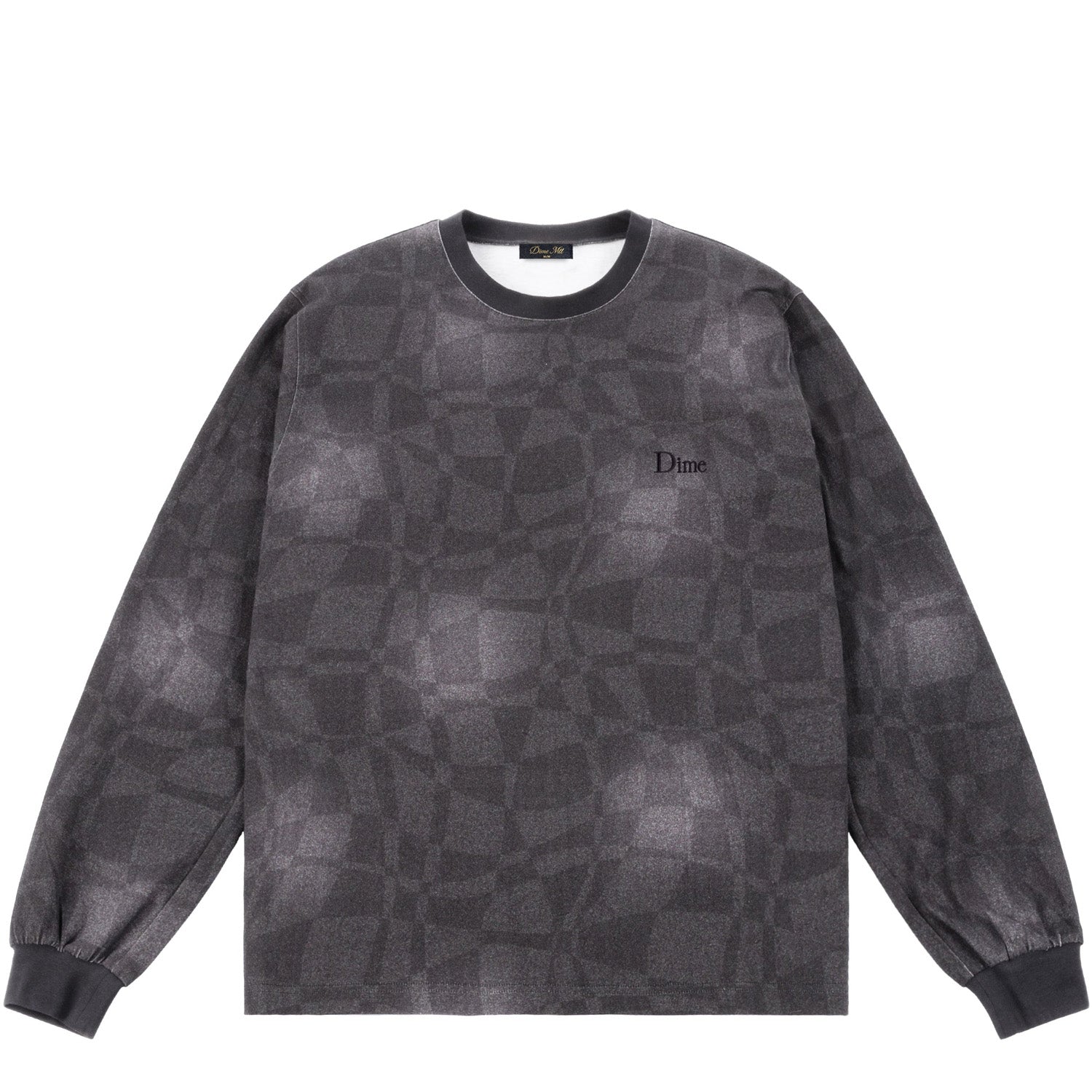 Dime Abstract LS Shirt Static Black