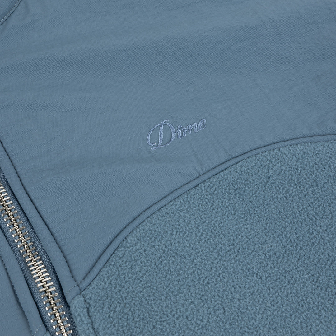Dime Heavyweight Fleece Jacket Slate Blue