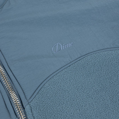 Dime Heavyweight Fleece Jacket Slate Blue