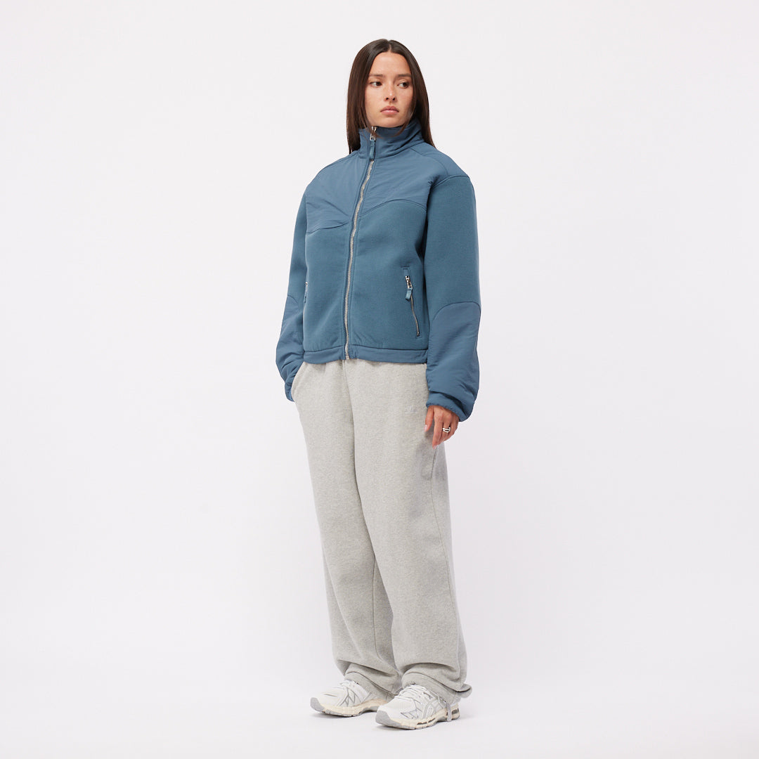 Dime Heavyweight Fleece Jacket Slate Blue
