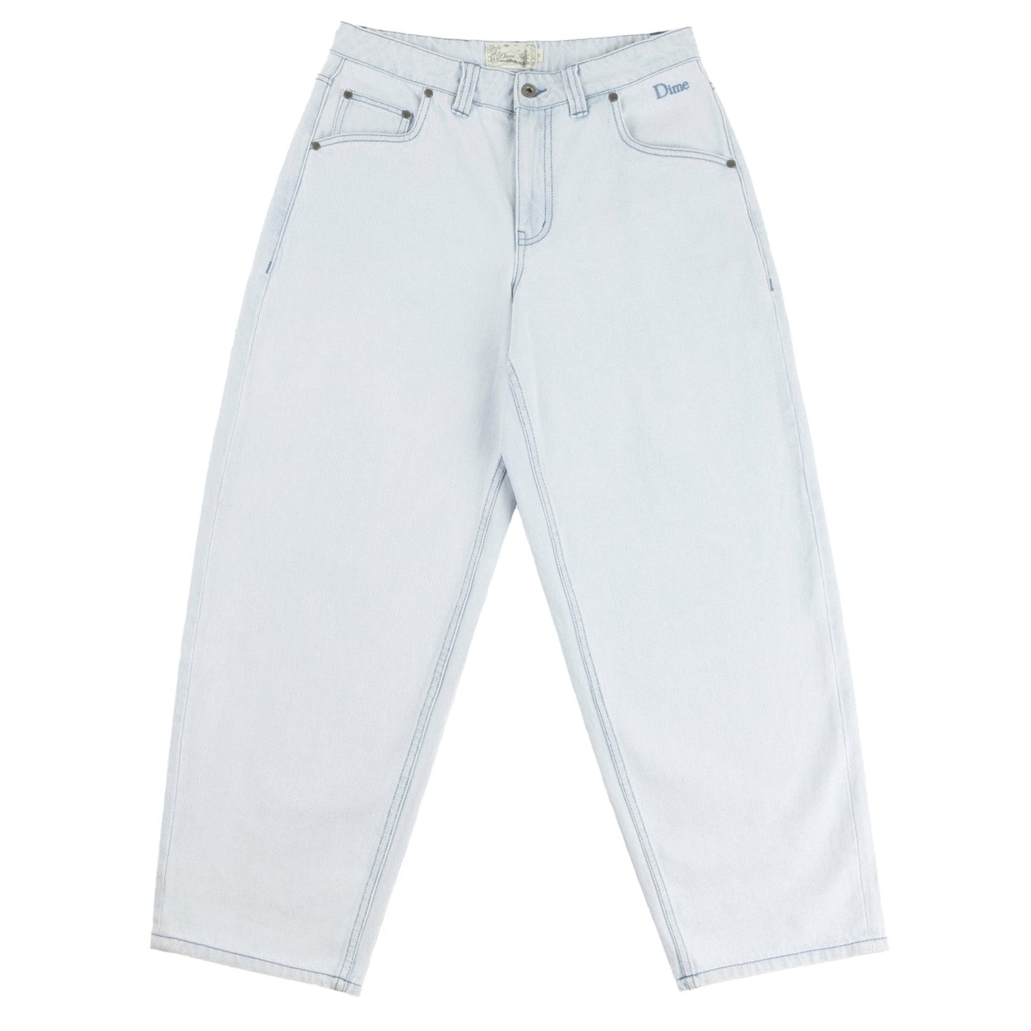 Dime Men Classic Baggy Denim Pants Light Washed