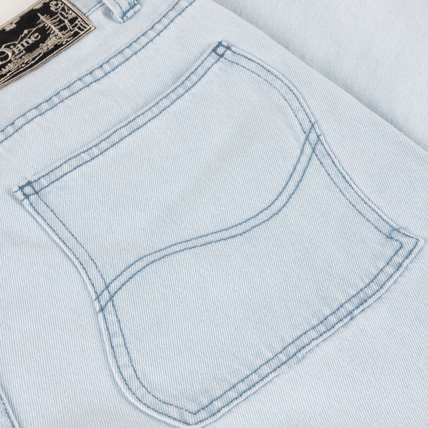 Dime Men Classic Baggy Denim Pants Light Washed