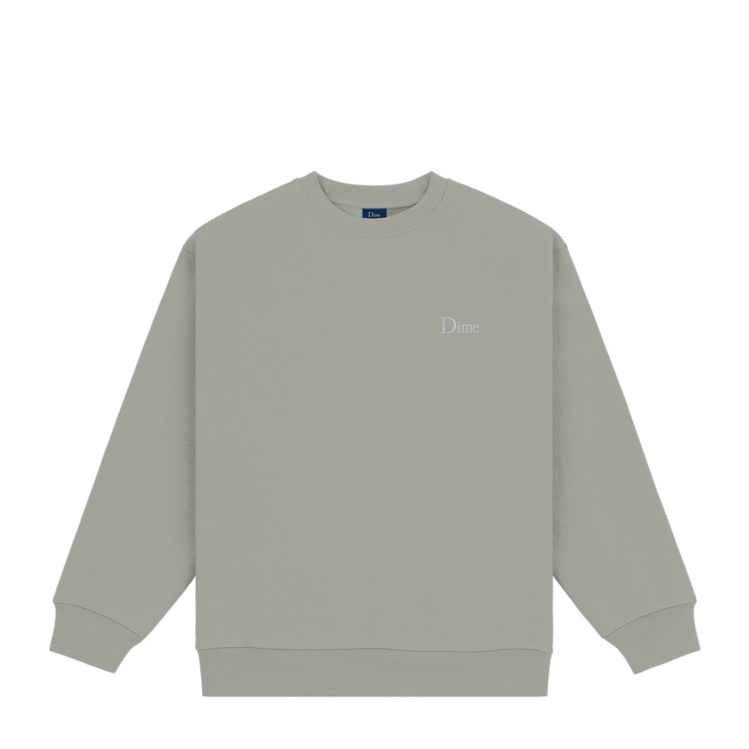 Dime Men Classic Small Logo Crewneck Gravel