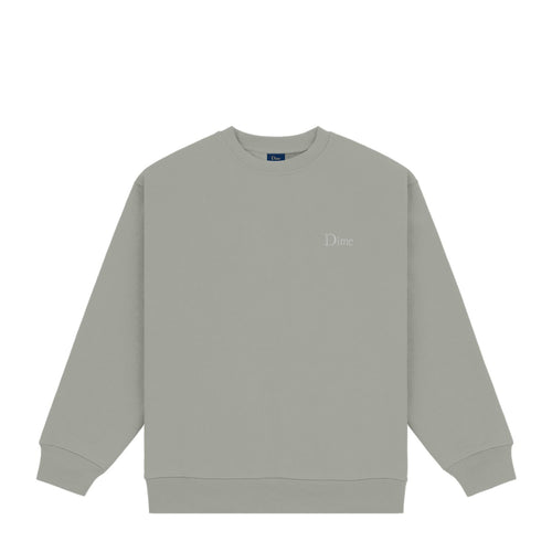 Dime Men Classic Small Logo Crewneck Gravel