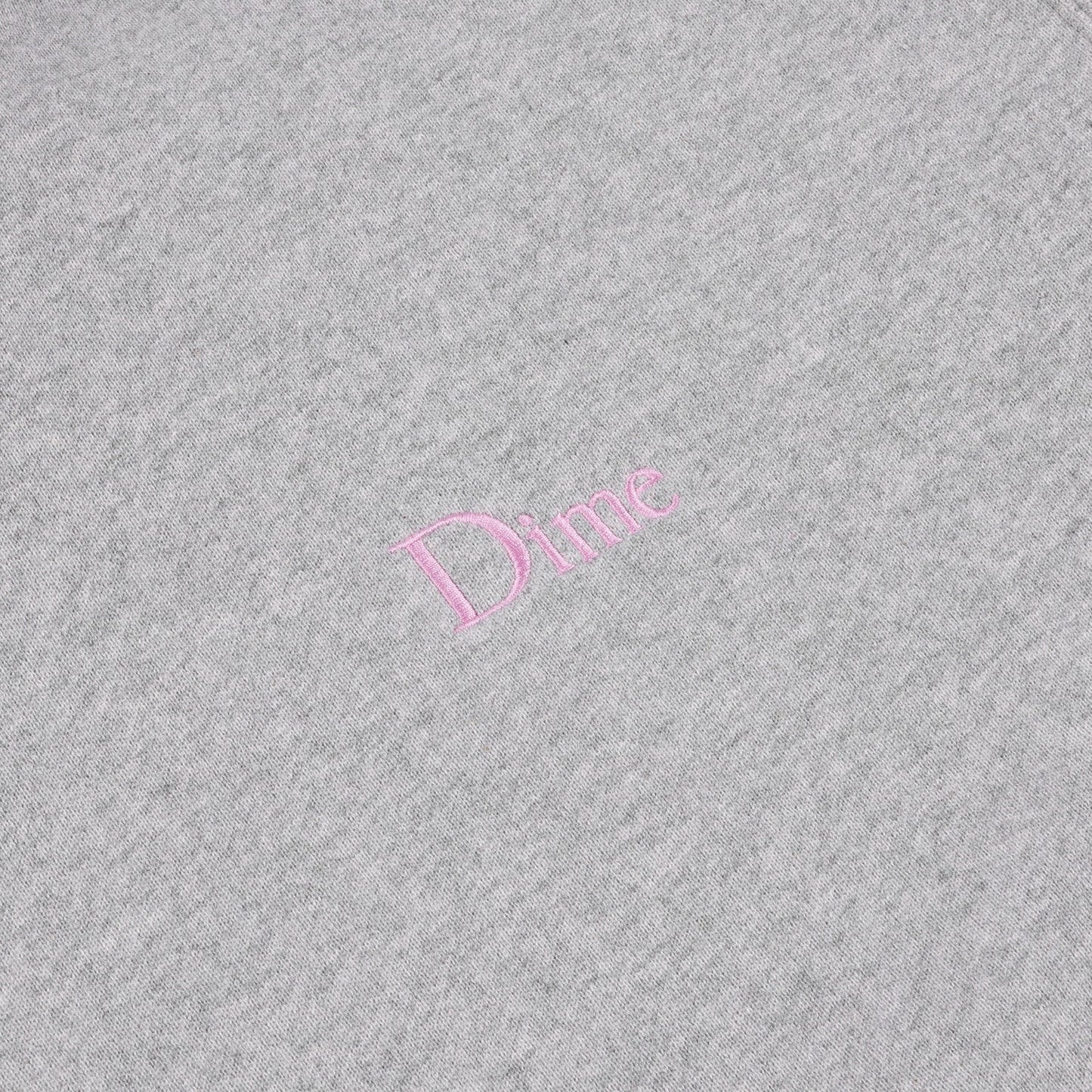 Dime Men Classic Small Logo Crewneck Heather Gray