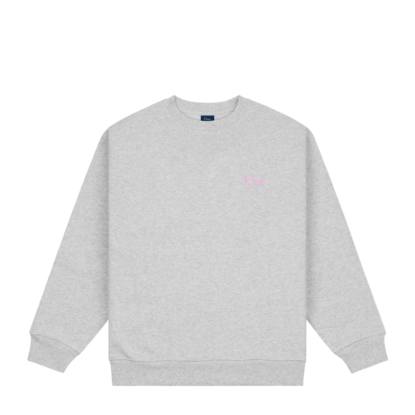 Dime Men Classic Small Logo Crewneck Heather Gray