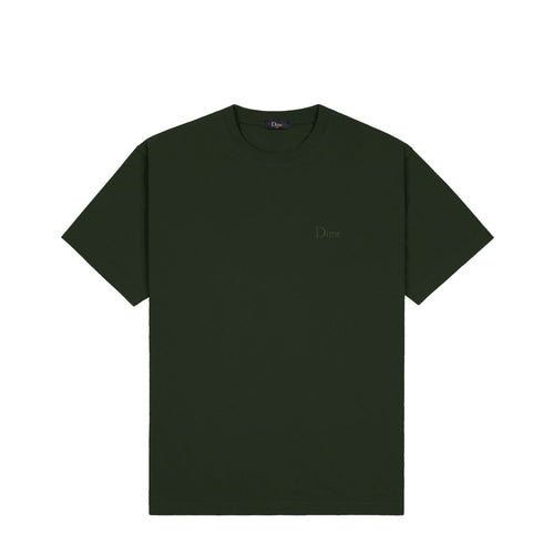 Dime Men Classic Small Logo T-Shirt Forest Green