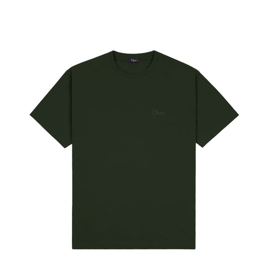 Dime Men Classic Small Logo T-Shirt Forest Green