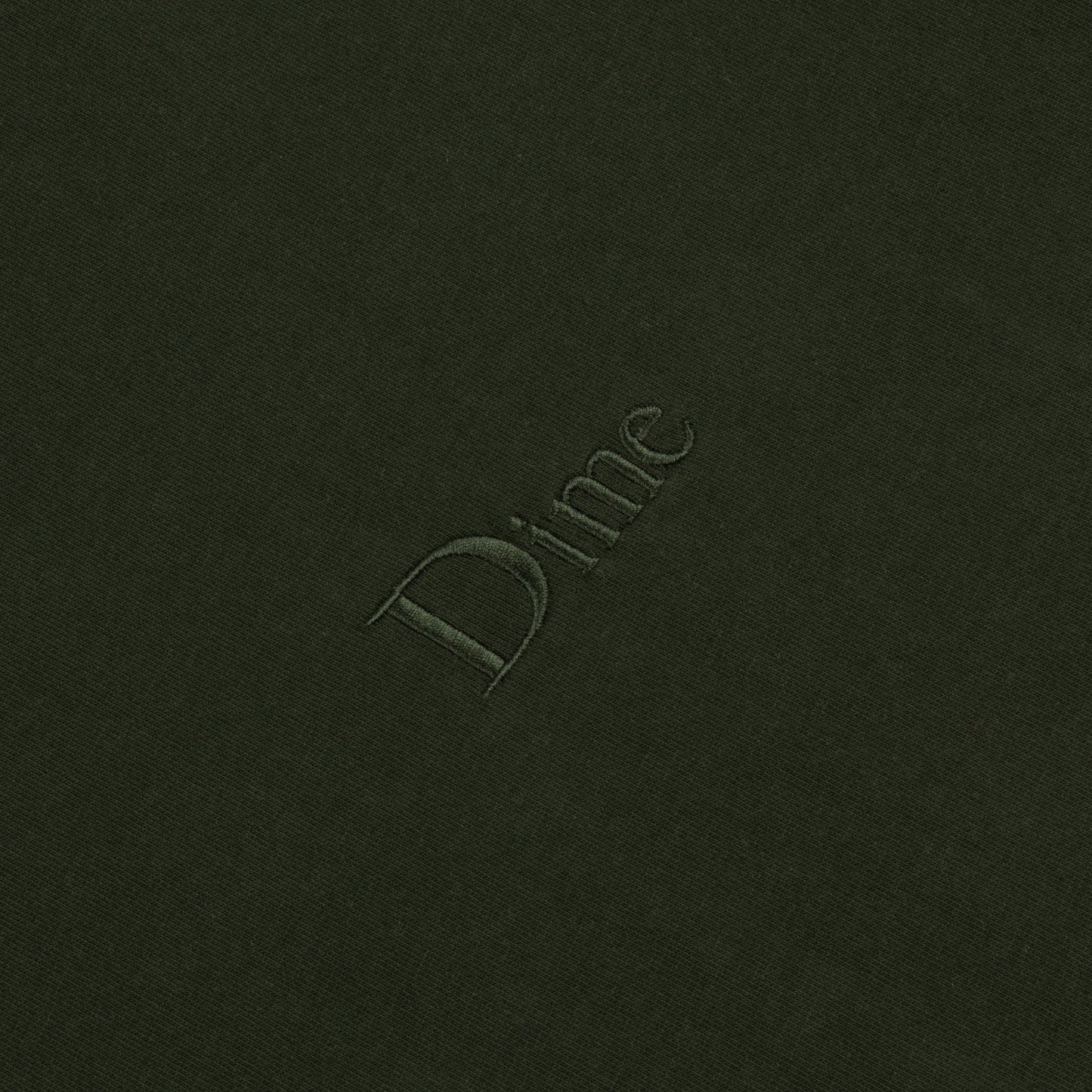 Dime Men Classic Small Logo T-Shirt Forest Green
