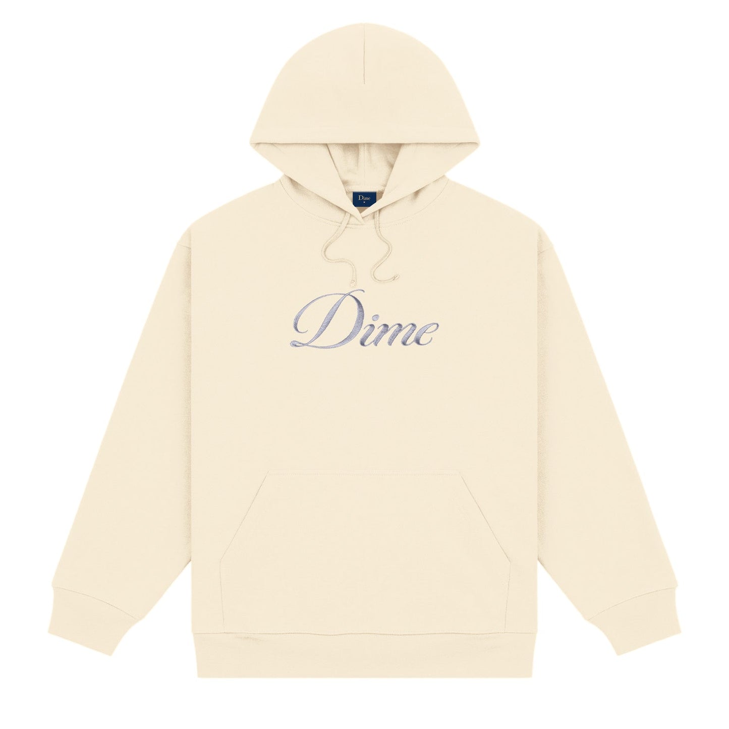 Dime Men Cursive Logo Hoodie Fog