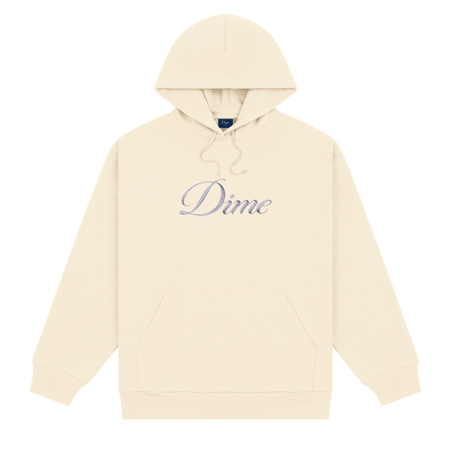 Dime Men Cursive Logo Hoodie Fog