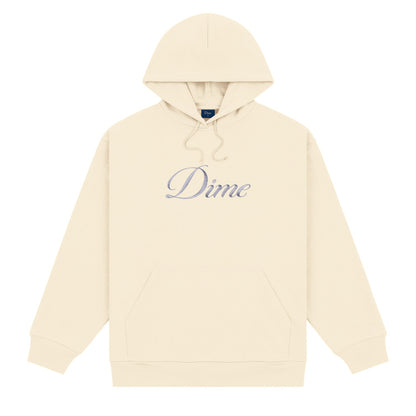 Dime Men Cursive Logo Hoodie Fog