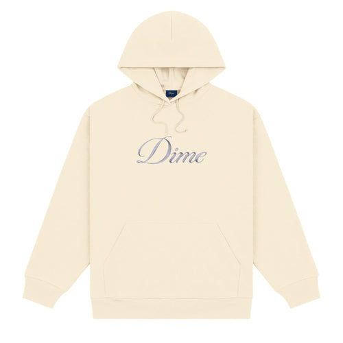 Dime Men Cursive Logo Hoodie Fog
