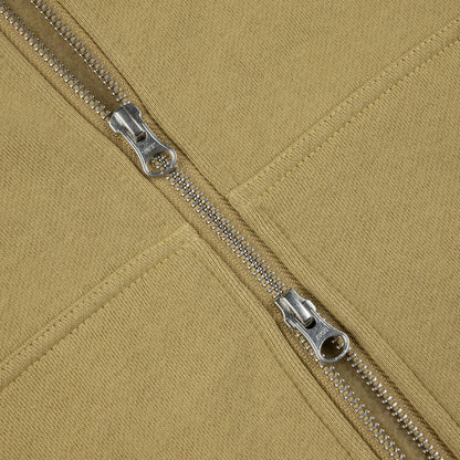 Dime Men Cursive Small Logo Zip-Hoodie Oak