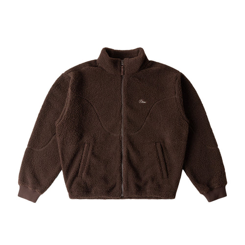 Dime Polar Fleece Sherpa Zip Brown