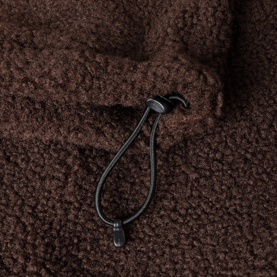 Dime Polar Fleece Sherpa Zip Brown
